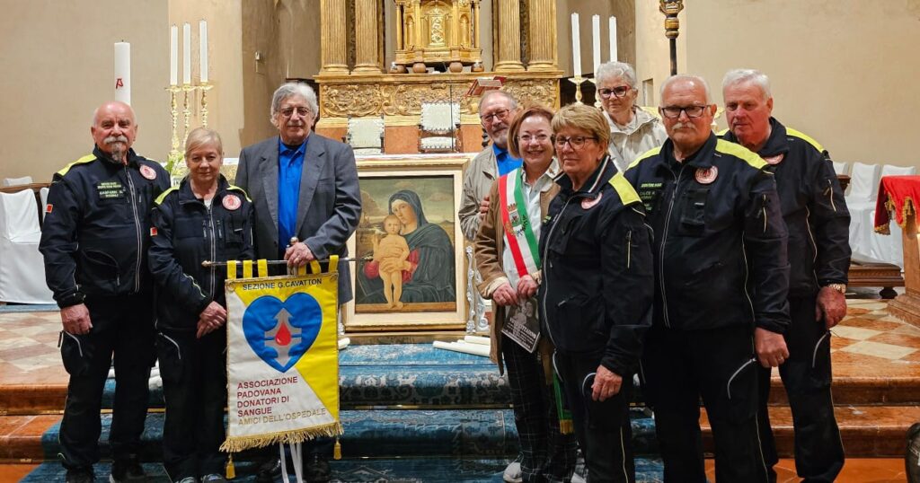 i volontari con il sindaco di Piove di Sacco